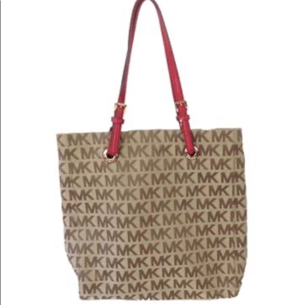 Michael Kors Jet Set Mk Signature Tote